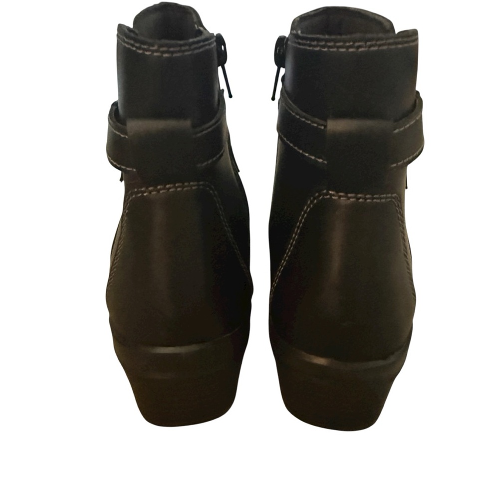 Clark’s Collection Women’s Angie Spice Black Leather Boots Size 7 - Picture 4 of 11